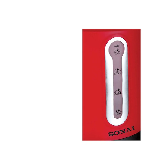 Sonai Kettle 2200 Watt 1.7 Liters - Red - MAR-3000