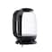 Sonai Classic Kettle 2200 Watt 1.7 Liters Glass - Black - MAR-3752