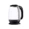 Sonai Classic Kettle 2200 Watt 1.7 Liters Glass - Black - MAR-3752