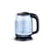 Sonai Classic Kettle 2200 Watt 1.7 Liters Glass - Black - MAR-3752