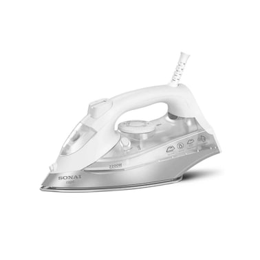 مكواة بخار سوناي كابري 2200 واط قاعدة سيراميك - أبيض - MAR-8200