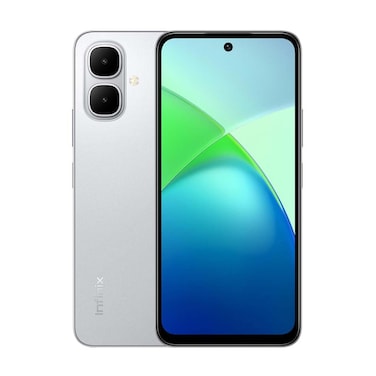 موبايل انفنكس سمارت 10 - شاشة 6.67 بوصة 64 جيجابايت/3 جيجابايت ثنائي الشريحة بشبكة الجيل الرابع - فضي