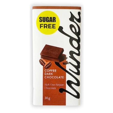 شوكولاته وندر الداكنة بالقهوه خالية من السكر - 30 جرام