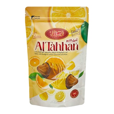 تمر الطحان بالبرتقال والليمون والشوكولاتة والمكسرات
