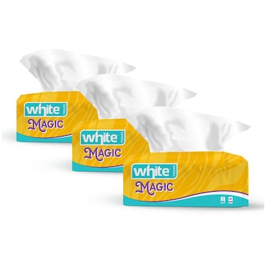 White Magic Flexi Facial Tissue - 480 Tissues - 3 Pieces