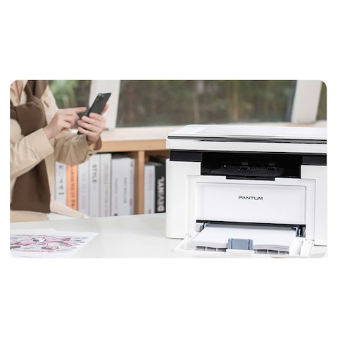 Pantum Mono Laser Multifunction Printer - White - BM2300NW