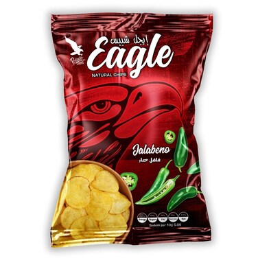 رقائق بطاطس إيجل بالفلفل الحار - 150-160 جرام