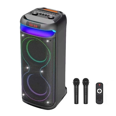 Zero Portable Wireless Speaker 2 Mic - Black - ZR-1092H