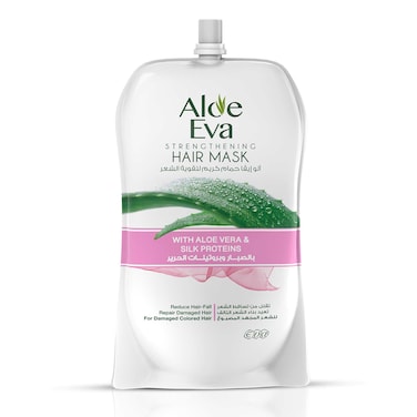 Aloe Eva Hair Strengthening Cream Bath with Aloe Vera and Silk Proteins - 250gm