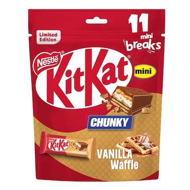 ويفر الشوكولاتة الميني كيت كات تشانكي فانيليا وافل - 195.8 جرام