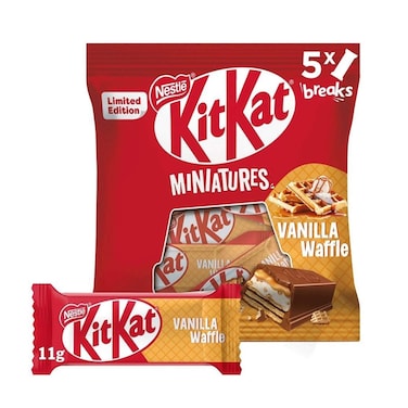 ويفر الشوكولاتة الميني كيت كات مينيتشرز فانيليا وافل - 110 جرام