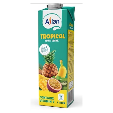 عصير أصلان بالفواكه الاستوائية - 1 لتر