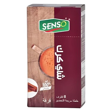 شاي الكرك بالقرفة سينسو سريع التحضير - 20 جرام - 8 أكياس