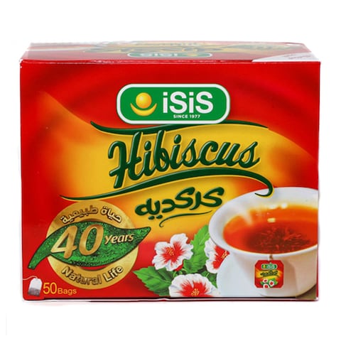 Isis Natural Hibiscus Flavour Tea - 50 Sachets