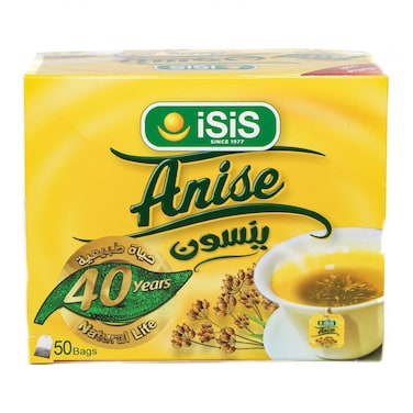Isis Natural Herbal Egyptian Anise Flavour Tea - 50 Sachets