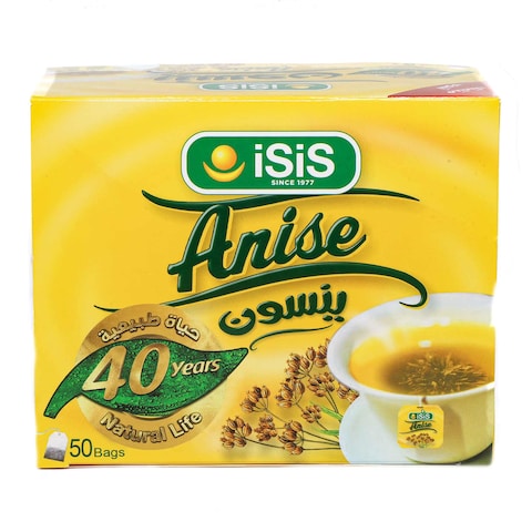 Isis Natural Herbal Egyptian Anise Flavour Tea - 50 Sachets