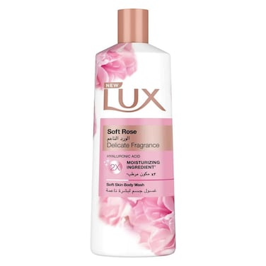 جل الاستحمام المرطب لوكس بالورد الناعم - 500 مل