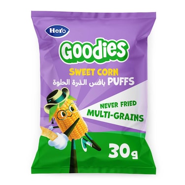 Hero Goodies Sweet Corn Puffs - 30 gm