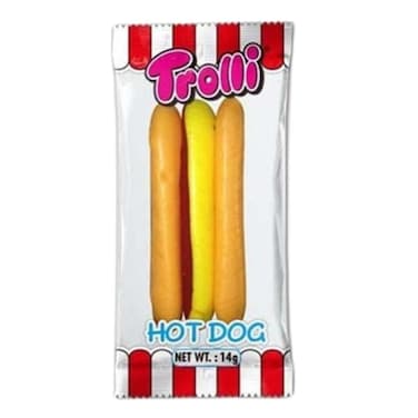 حلوى ترولي على شكل هوت دوج - 12 جرام