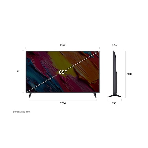 تلفزيون ال جي 65 بوصة 4K كيونيد فائق الدقة سمارت - 65QNED70A6A