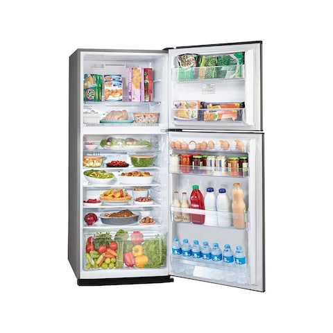 Tornado Refrigerator 355 Liter Inverter No Frost - Dark Stainless - RF-40FTV-DST