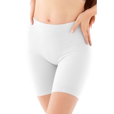 VANILLA WOMEN LONG SHORT WHITE 3XL