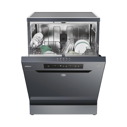 Hoover Dishwasher 13 Person 60 Cm Inverter Digital 5 Programs - Dark Grey - HF3E9L0A-EG