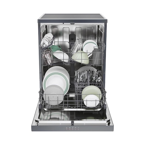 Hoover Dishwasher 13 Person 60 Cm Inverter Digital 5 Programs - Dark Grey - HF3E9L0A-EG