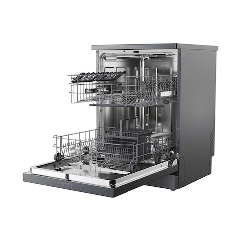 Hoover Dishwasher 13 Person 60 Cm Inverter Digital 5 Programs - Dark Grey - HF3E9L0A-EG