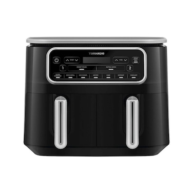 قلاية هوائية تورنيدو 2500 وات 8 لتر طهي مزدوج ديجيتال - أسود - THF-2508DU-BS