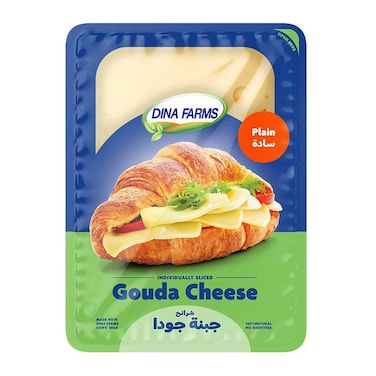 شرائح جبنة جودا مزارع دينا - 200 جم