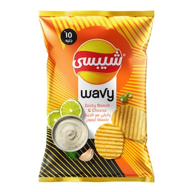 رقائق البطاطس ويفى بنكهة الليمون والكزبرة - 77 جرام