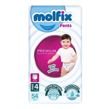 Molfix Diaper Premium Oxygen Technology - Size 4 - 54 Diaper