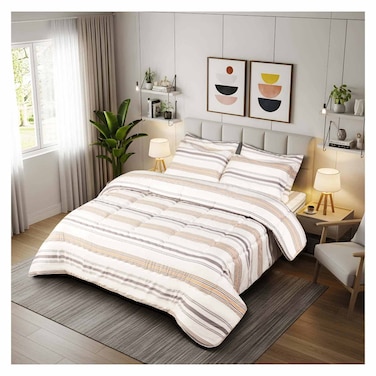 لحاف مايكروفايبر مطبوع فوربد - 235 * 235 سم - F547