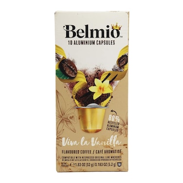 كبسولات قهوة بيلميو بالفانيليا - 10 كبسولات