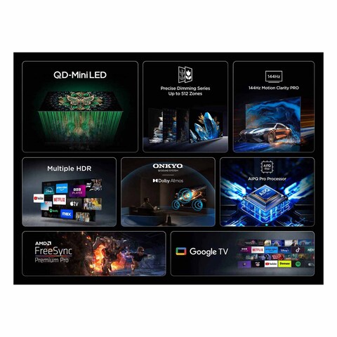 TCL QD-MINI LED TV 65C6K SM RC4K FL