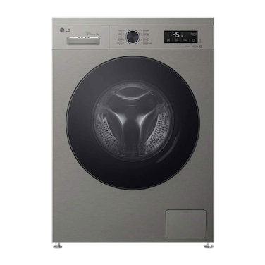 غسالة ملابس إل جي تحميل أمامي واي فاي انفرتر - 9 كجم - فضي - F4Y2VYGYP