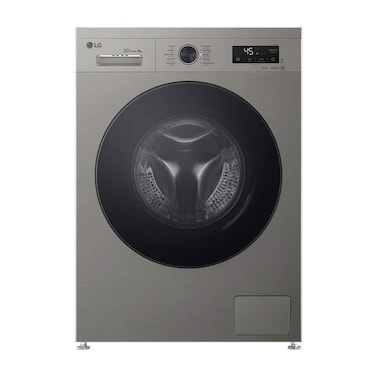 غسالة ملابس إل جي تحميل أمامي واي فاي انفرتر- 8 كجم - فضي بلاتيني - F4Y2TYGYP
