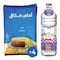 دقيق أحلى مذاق - 1 كجم - 4 أكياس + زجاجة خل ريحانة