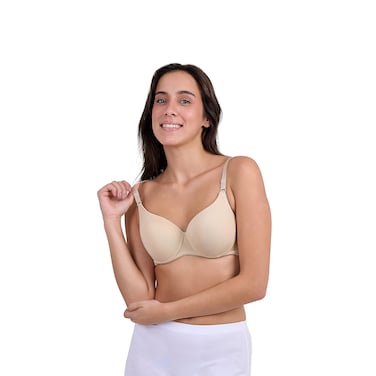 DICE WOMEN PUSH UP BRA BEIGE 36 B