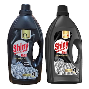 جل الغسالات الاوتوماتيك شايني للملابس السوداء - 3.3 لتر + جل للملابس السوداء - 900 مل