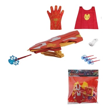 درع تحول الرجل الحديدي مع قفازات وعباءة - BJ0047