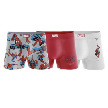 طقم بوكسر مارفل للرجال سمول - 3 قطع - 1027