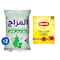 El Mazag White Sugar - 2 Pieces + Lipton Black Tea - 40 gm