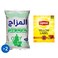 El Mazag White Sugar - 1 Kg 2 Pieces + Lipton Black Tea - 40 gm
