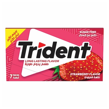 لبان ترايدنت بالفراوله - 13.5 جرام