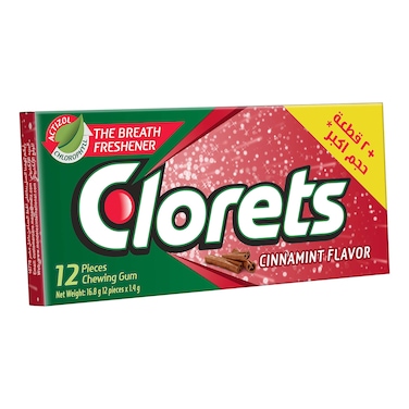 Clorets Cinnamint Gum - 16.8 gm