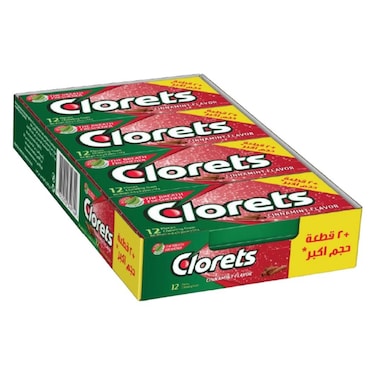 Clorets Cinnamint Gum - 16.8 gm - 12 Pieces