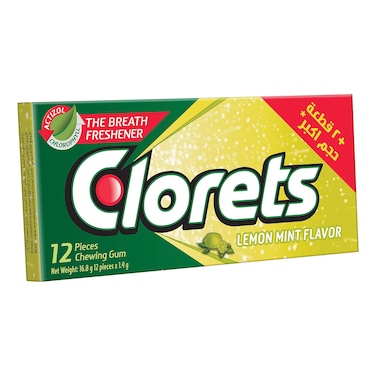 Clorets Lemon Mint Gum - 16.8 gm