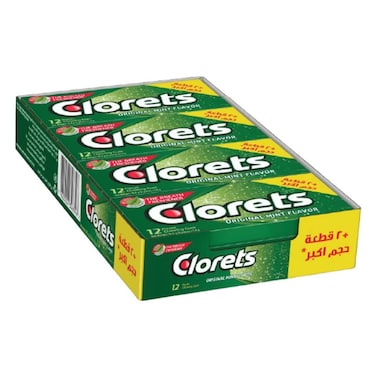 لبان كلورتس - 16.8 جرام  - 12 قطعه